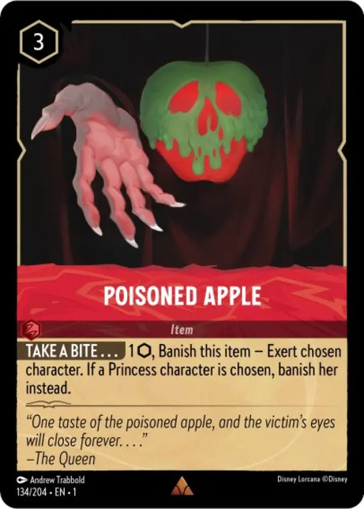 Poisoned Apple (134/204) [The First Chapter] - Lorcana Single