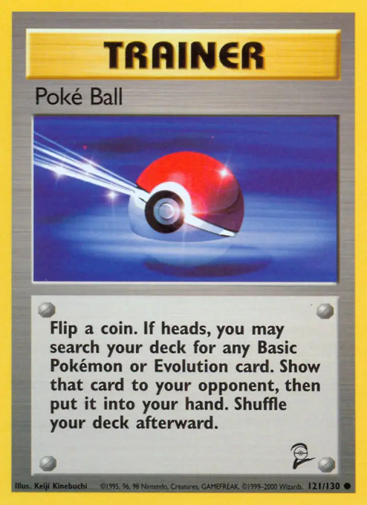 Poke Ball (121/130) [Base Set 2] - Pokemon Single