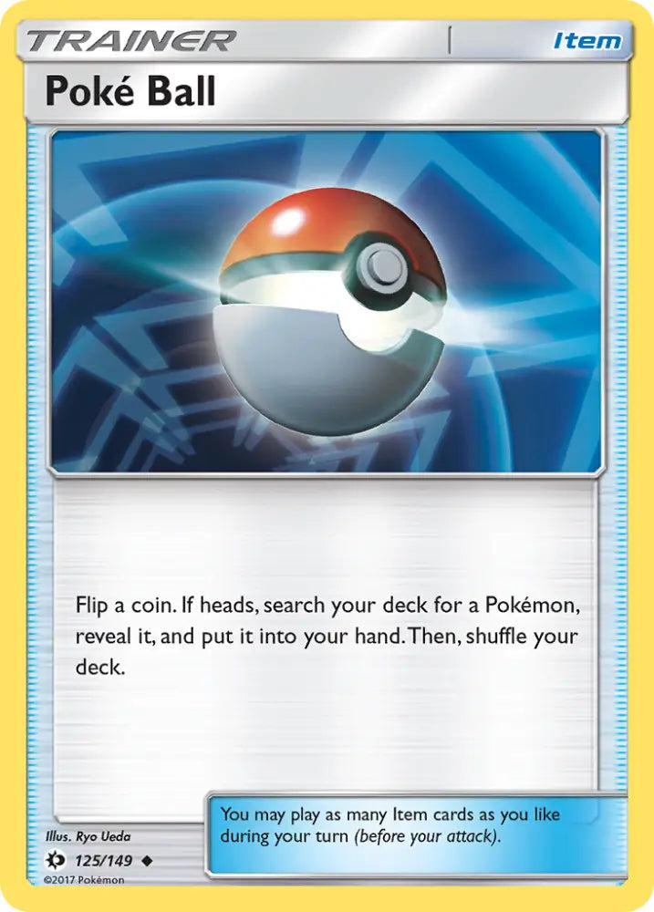Poke Ball (125/149) [Sun & Moon: Base Set] - Pokemon Single