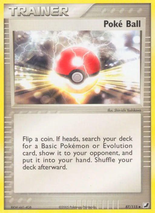 Poke Ball (87/115) [EX: Unseen Forces] - Pokemon Single