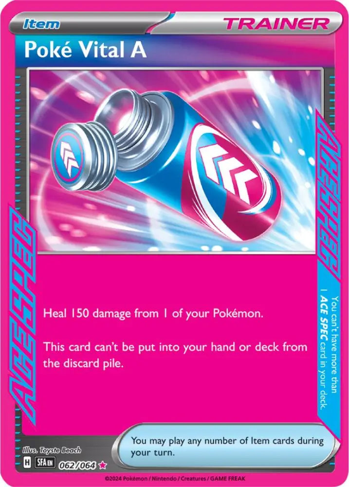 Poke Vital A (062/064) [Scarlet & Violet: Shrouded Fable] - Pokemon Single