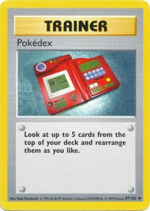 Pokedex (87/102) [Base Set Shadowless Unlimited] - Pokemon Single