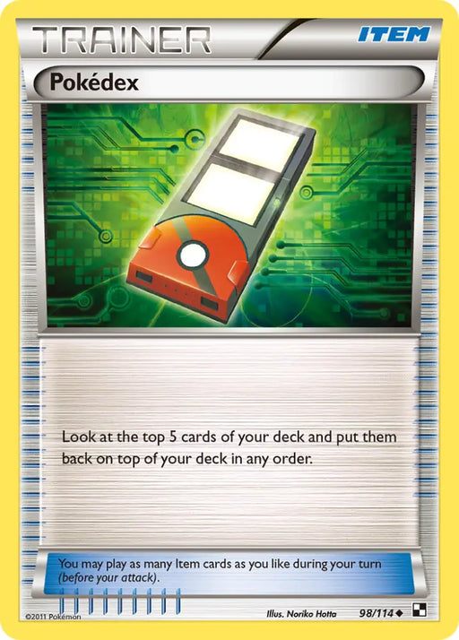 Pokedex (98/114) [Black & White: Base Set] - Pokemon Single