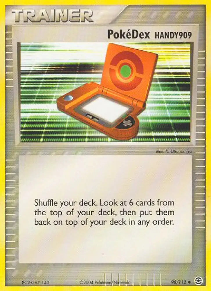 PokeDex HANDY909 (96/112) [EX: FireRed & LeafGreen] - Pokemon Single