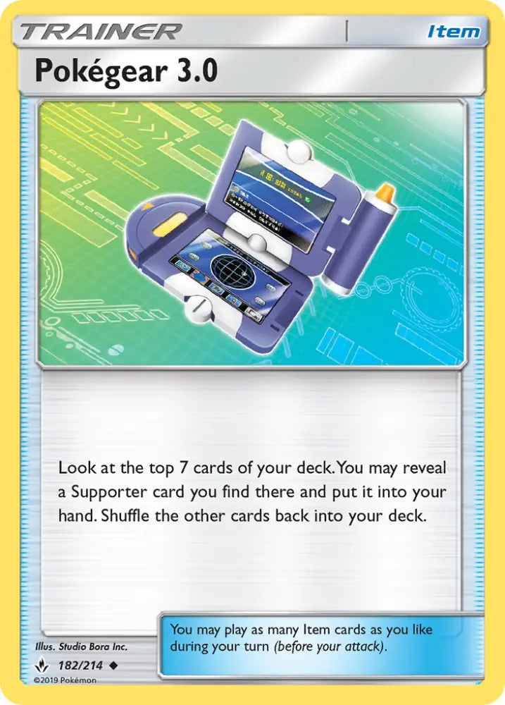 Pokegear 3.0 (182/214) [Sun & Moon: Unbroken Bonds] - Pokemon Single