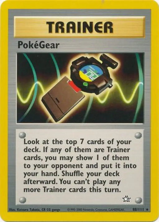 PokeGear (88/111) [Neo Genesis Unlimited] - Pokemon Single
