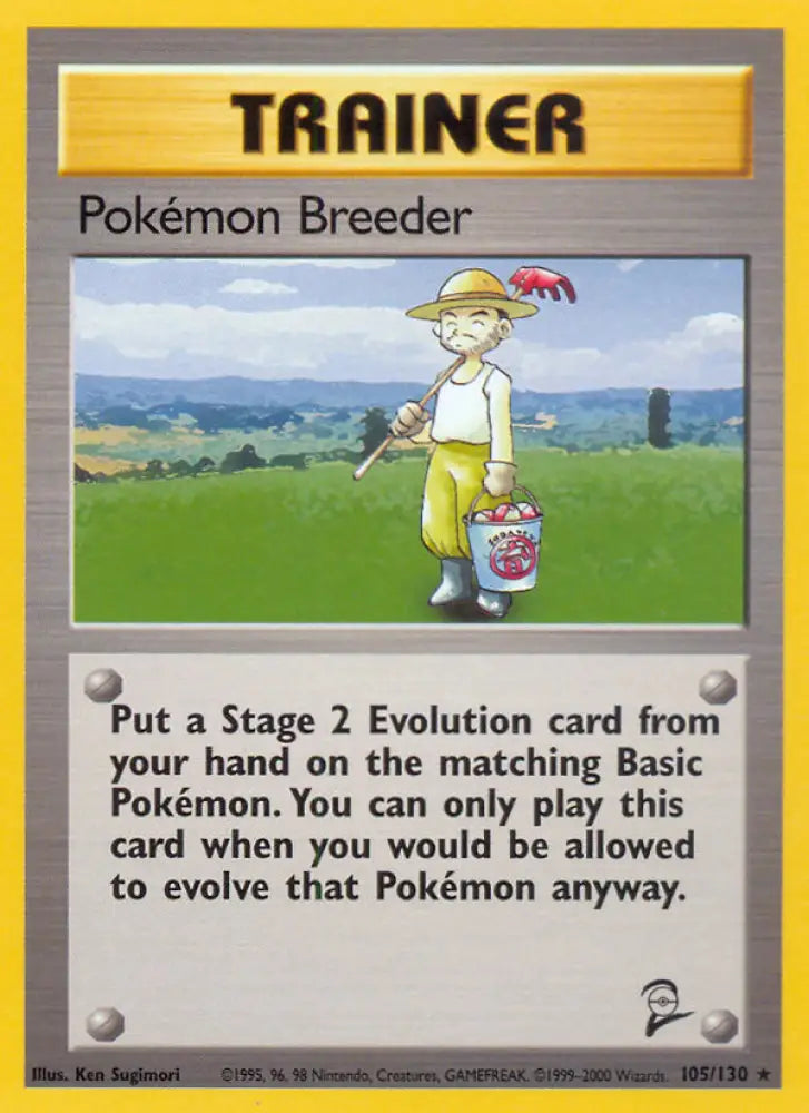 Pokemon Breeder (105/130) [Base Set 2] - Pokemon Single