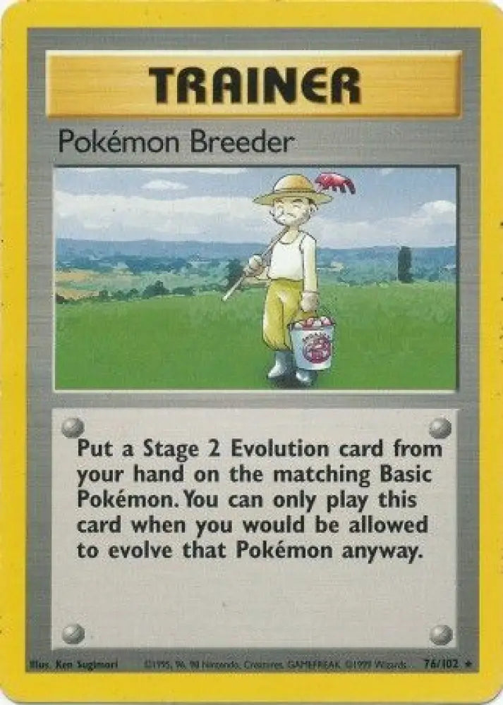 Pokemon Breeder (76/102) [Base Set Unlimited] - Pokemon Single