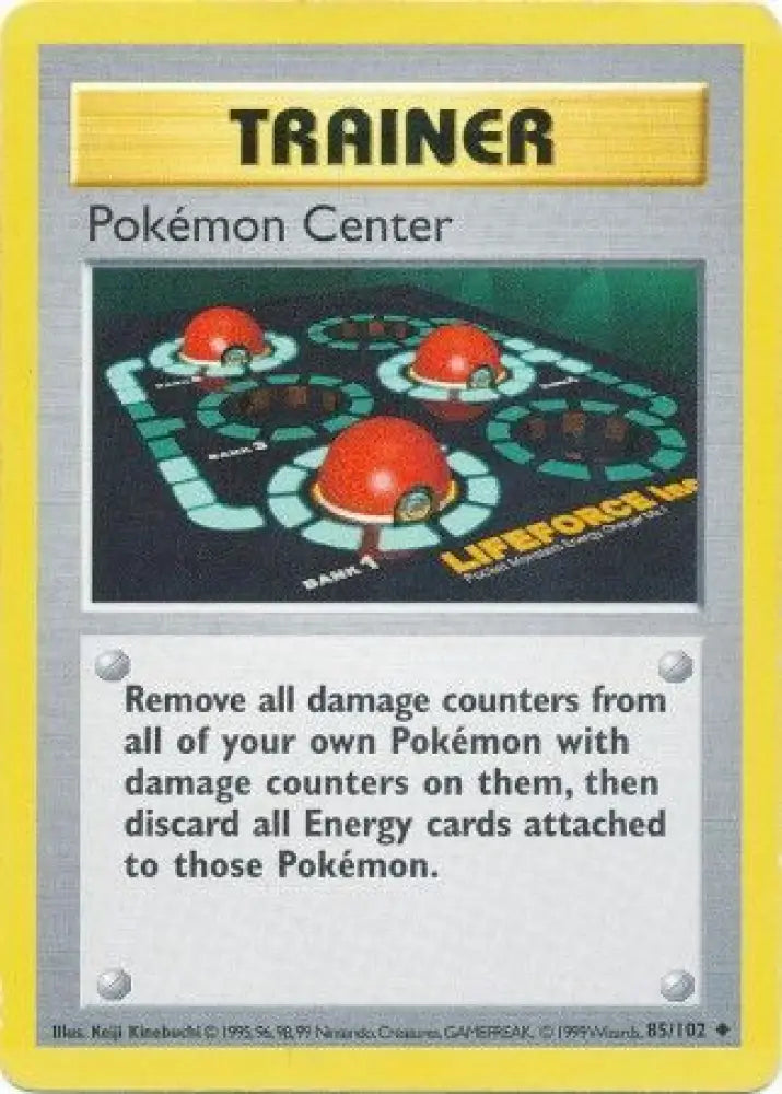 Pokemon Center (85/102) [Base Set Shadowless Unlimited] - Pokemon Single