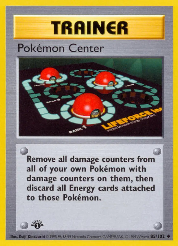 Pokemon Center (85/102) (Shadowless) [Base Set 1st Edition] - Pokemon Single
