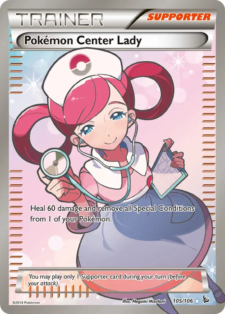 Pokemon Center Lady (105/106) [XY: Flashfire] - Pokemon Single
