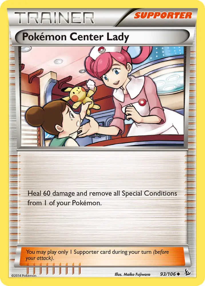 Pokemon Center Lady (93/106) [XY: Flashfire] - Pokemon Single