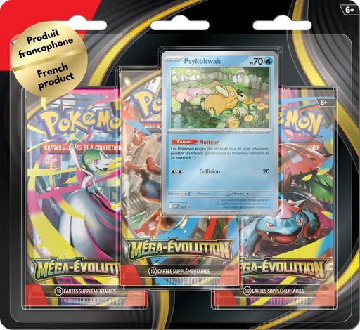 Pokemon ME01 Mega Evolution 3PK Blister Psykokwak (FR) - Pokémon Sealed