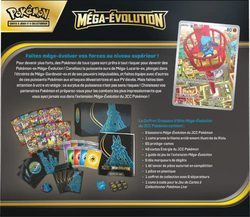 Pokemon ME01 Mega Evolution Coffret Dresseur D’Élite Lucario (FR) - Pokémon Sealed
