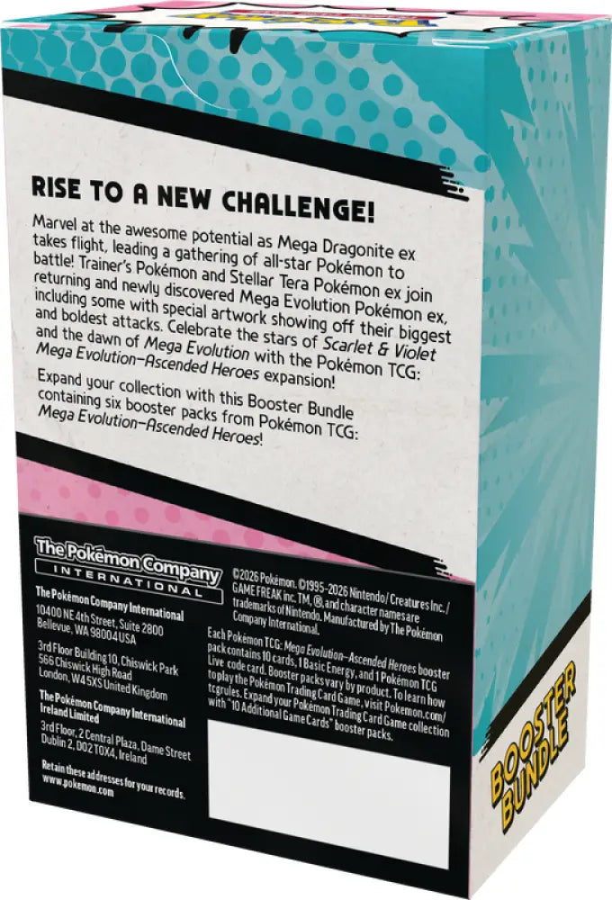 Pokemon ME2.5 Ascended Heroes Booster Bundle (EN) - Pokémon Sealed