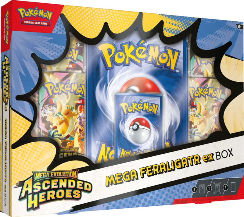 Pokemon ME2.5 Ascended Heroes Mega Feraligatr ex Box (EN) - Pokémon Sealed