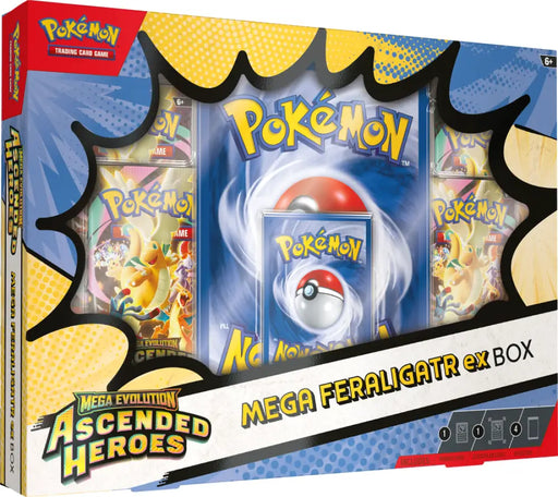 Pokemon ME2.5 Ascended Heroes Mega Feraligatr ex Box (EN) - Pokémon Sealed