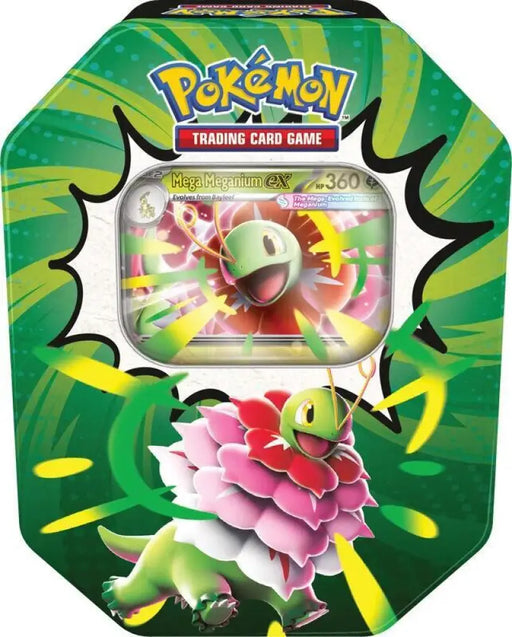 Pokemon ME2.5 Ascended Heroes Tin Mega Meganium ex - Pokémon Sealed