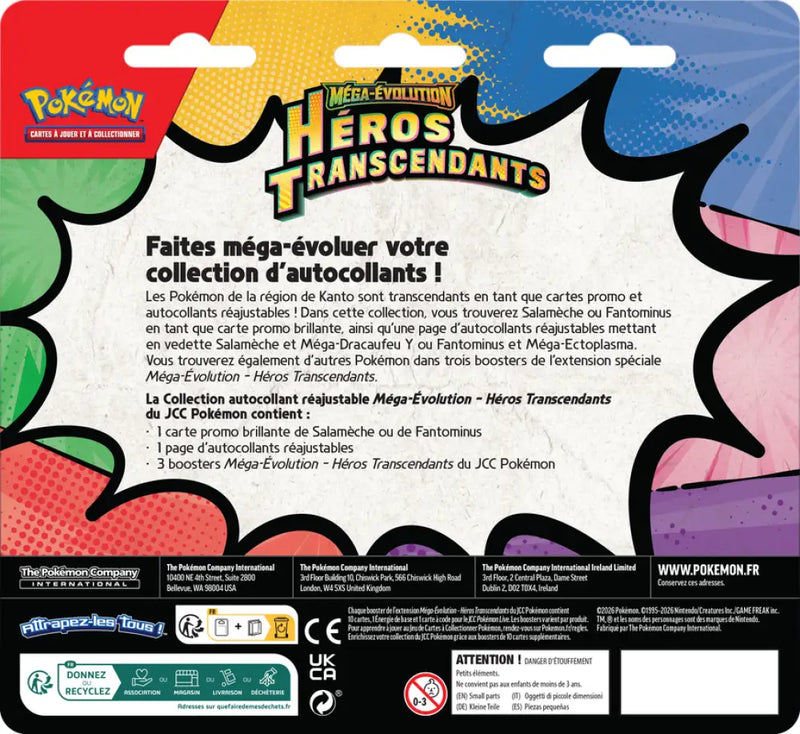 Pokemon ME2.5 Héros Transcendants Collection Autocollant Réajustable Fantominus (FR) - Pokémon Sealed