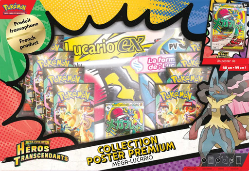 Pokemon ME2.5 Héros Transcendants Collection Poster Premium Méga-Lucario ex (FR) - Pokémon Sealed