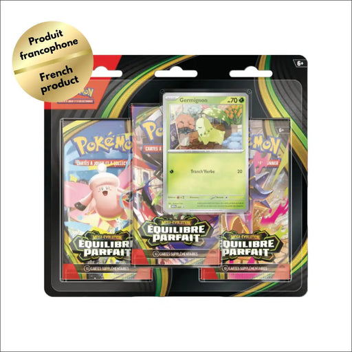 Pokemon ME3 Équilibre Parfait 3 Pack Blister Germignon (FR) - Pokémon Sealed
