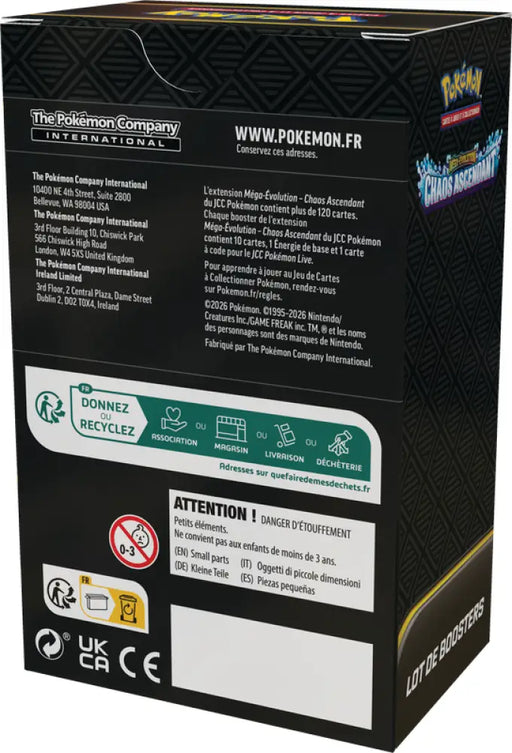 Pokemon ME4 Chaos Ascendant Lot de Boosters (FR) - Pokémon Sealed