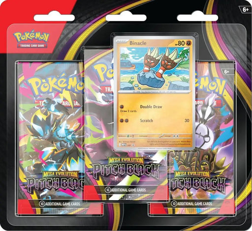 Pokemon ME5 Pitch Black 3 Pack Blister Binacle (EN) (2026-07-17) - Pokémon Sealed