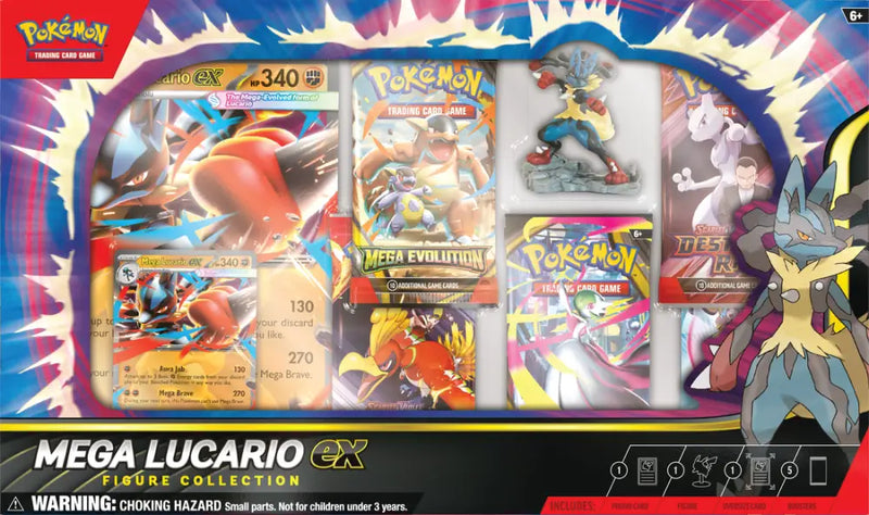 Pokemon Mega Lucario EX Figure Collection - Pokémon Sealed