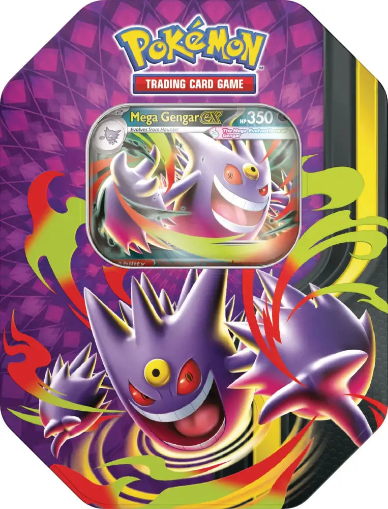 Pokemon Mega Moonlit Tin Mega Gengar ex (2026-06-05) - Pokémon Sealed