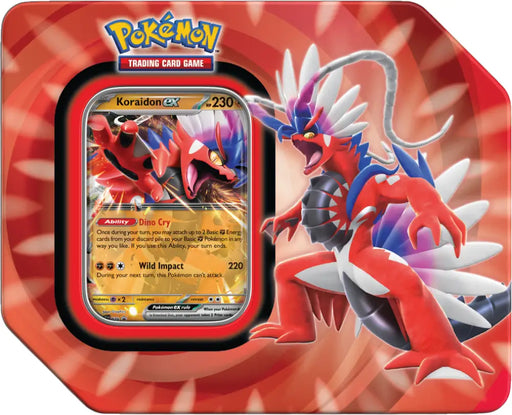 Pokemon Paldea Legends Tin Koraidon - Pokémon Sealed