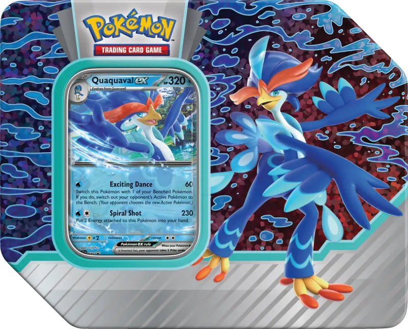 Pokemon Paldea Partners Tin Quaquaval EX - Pokémon Sealed