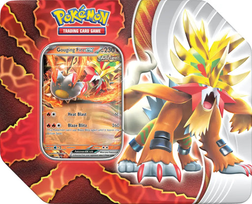 Pokemon Paradox Destinies Tin Gouging Fire EX - Pokémon Sealed