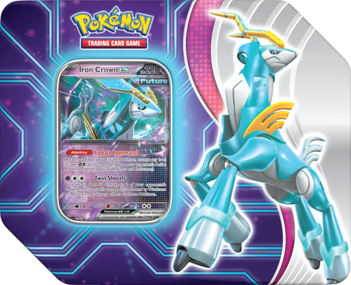 Pokemon Paradox Destinies Tin Iron Crown EX - Pokémon Sealed