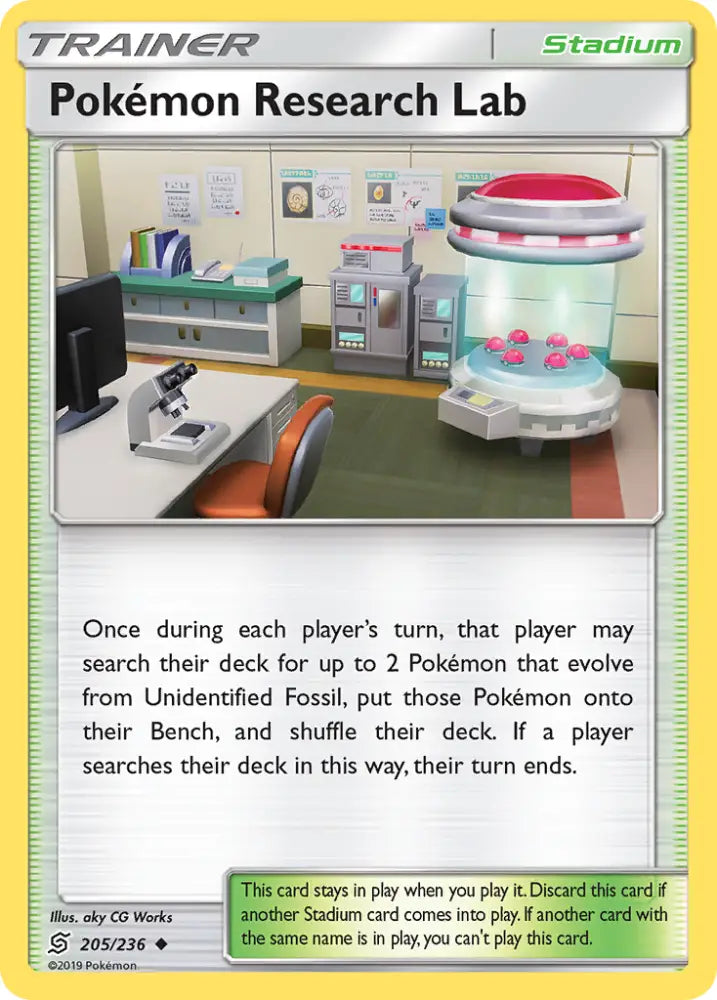 Pokemon Research Lab (205/236) [Sun & Moon: Unified Minds] - Pokemon Single
