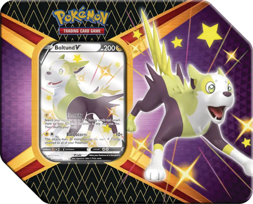 Pokemon Shining Fates Tin Boltund V - Pokémon Sealed