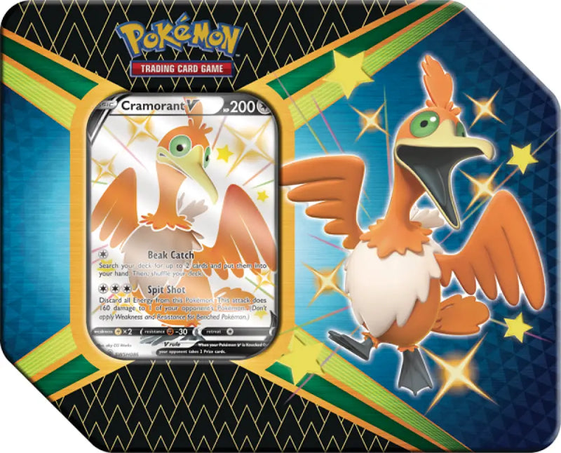 Pokemon Shining Fates Tin Cramorant V - Pokémon Sealed