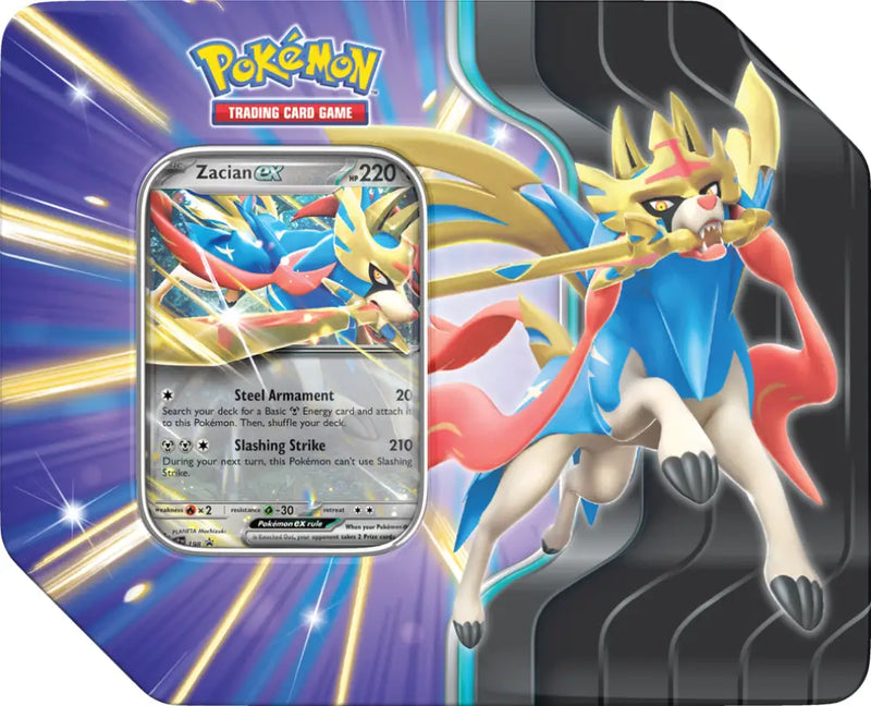 Pokemon Slashing Legends Tin Zacian EX - Pokémon Sealed