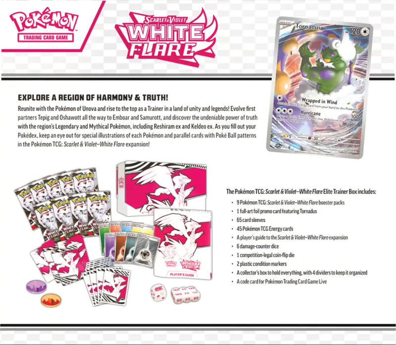 Pokemon SV10.5 White Flare Elite Trainer Box - Pokémon Sealed