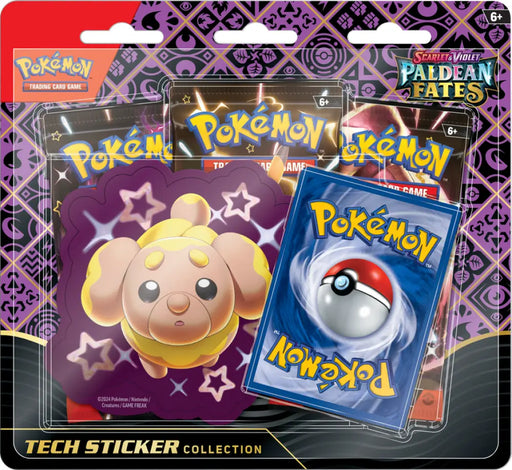 Pokemon SV4.5 Paldean Fates Tech Sticker Collection Fidough - Pokémon Sealed