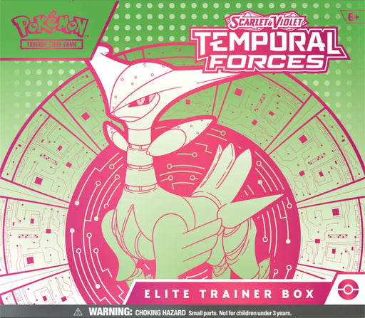 Pokemon SV5 Temporal Forces Elite Trainer Box Iron Leaves - Pokémon Sealed