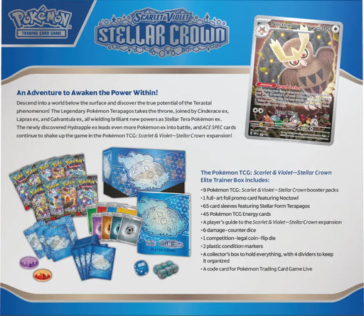 Pokemon SV7 Stellar Crown Elite Trainer Box - Pokémon Sealed