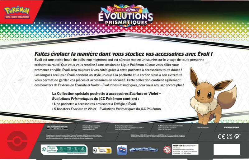 Pokemon SV8.5 Évolutions Prismatiques Collection Spéciale Pochette à Accessoires (FR) - Pokémon Sealed