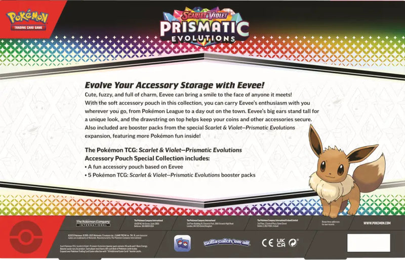 Pokemon SV8.5 Prismatic Evolutions Accessory Pouch Special Collection - Pokémon Sealed