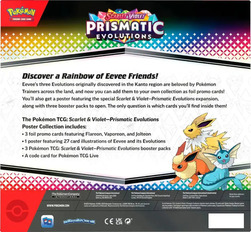 Pokemon SV8.5 Prismatic Evolutions Poster Collection - Pokémon Sealed