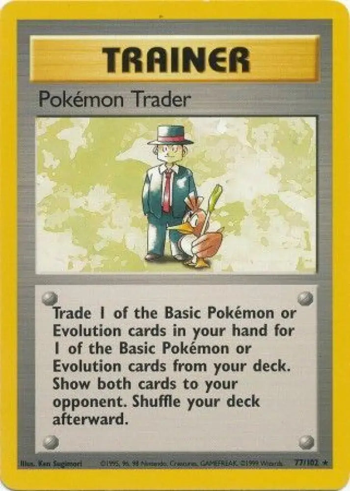 Pokemon Trader (77/102) [Base Set Unlimited] - Pokemon Single