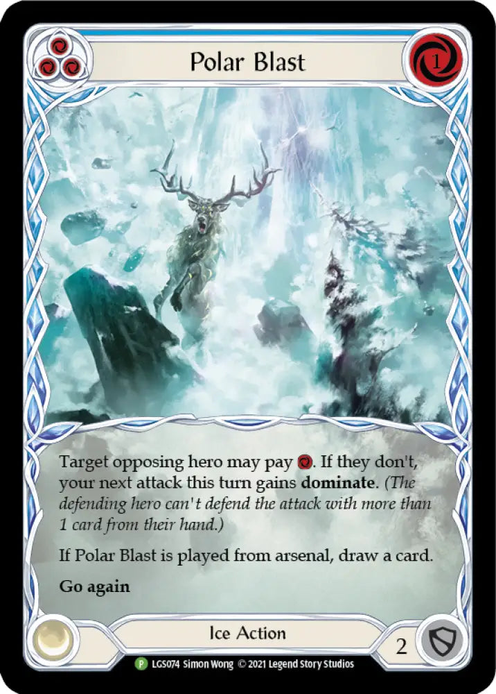 Polar Blast (Blue) [LGS074] (Promo) Rainbow Foil - Flesh And Blood Single