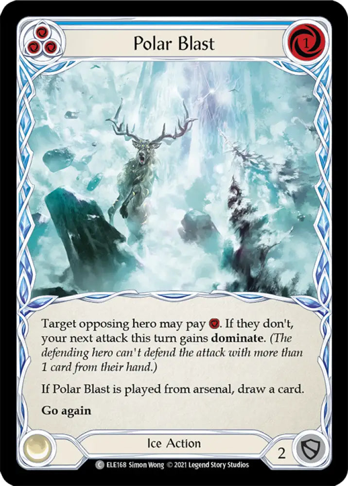 Polar Blast (Blue) [Tales of Aria 1st Edition] 1st Edition Rainbow Foil - Flesh And Blood Single