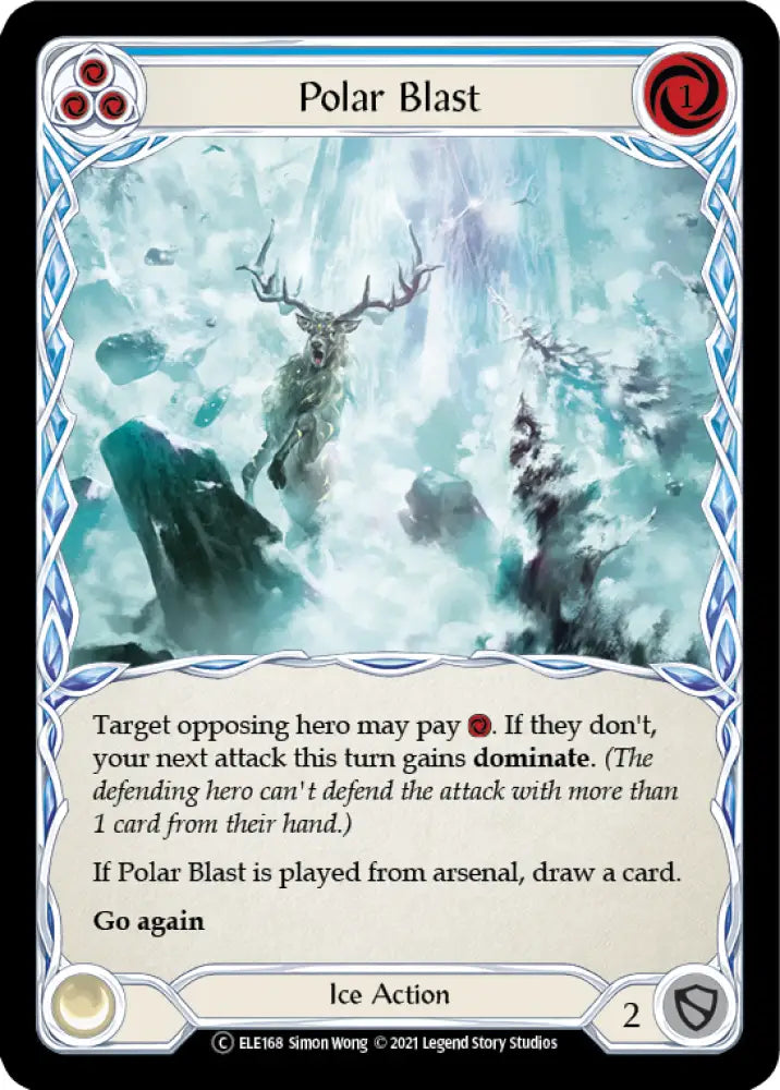 Polar Blast (Blue) [Tales of Aria Unlimited] Unlimited Rainbow Foil - Flesh And Blood Single