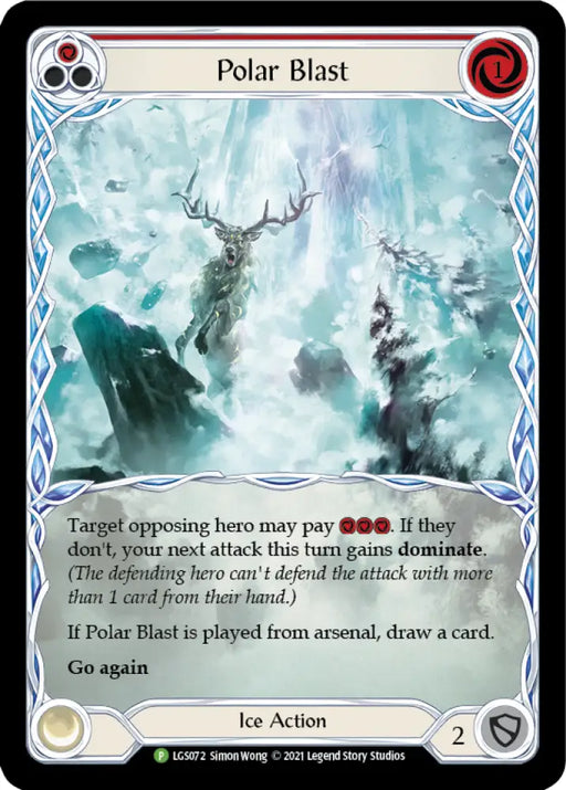 Polar Blast (Red) [LGS072] (Promo) Rainbow Foil - Flesh And Blood Single