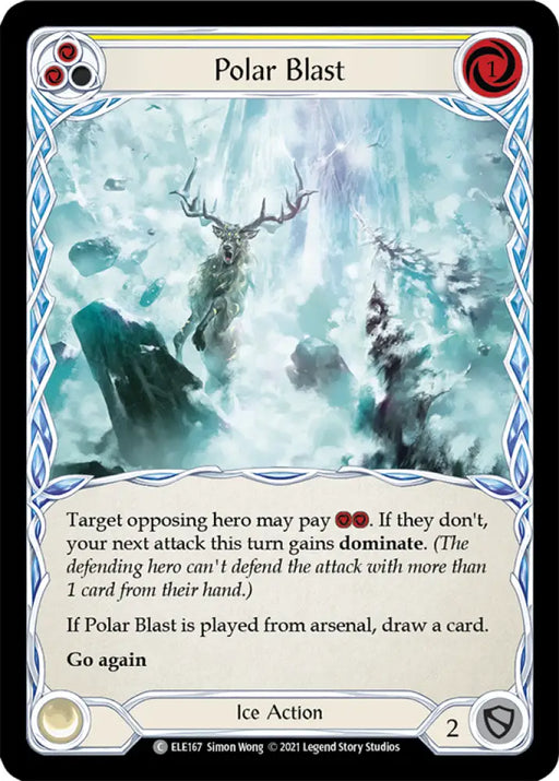 Polar Blast (Yellow) [Tales of Aria 1st Edition] 1st Edition Normal - Flesh And Blood Single